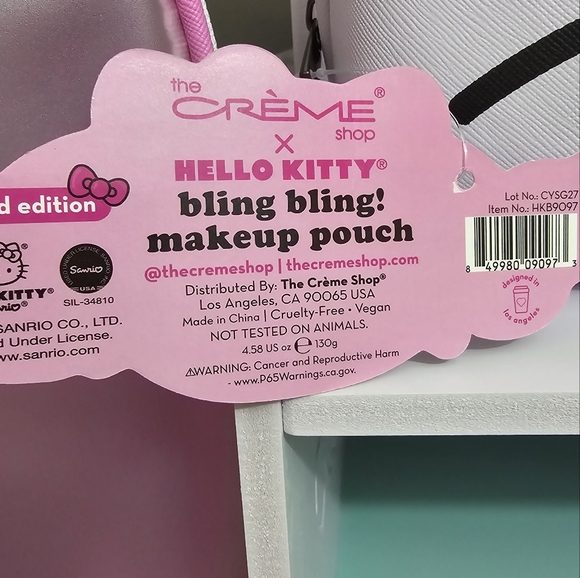 Hello Kitty Creme Cosmetic bag! NWT! - Picture 8 of 8